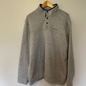 1/4 Button Up Fleece Sweater